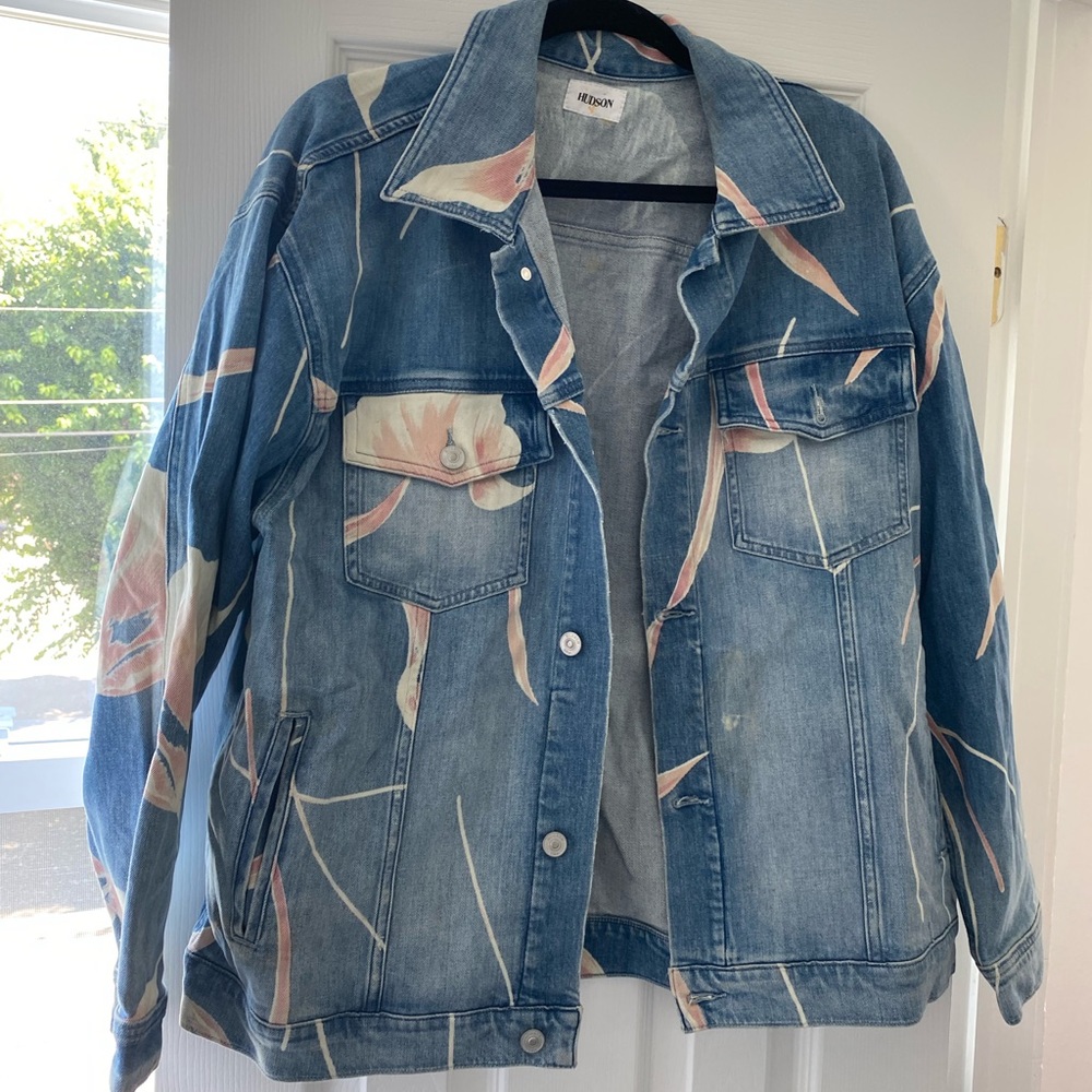 Hudson floral jean jacket